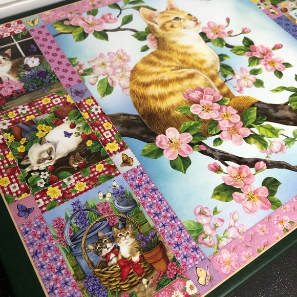 Cobble Hill Blossoms and Kittens 1000 piece puzzle - Picture 5 of 9